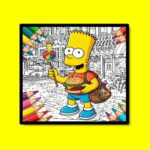 BTS Simpsons Coloring Book